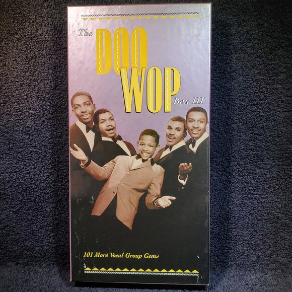 VINTAGE DOO WOP COMPACT DISC BOX SET ( NUMBER 3 ) WITH 101 MUSIC SELECTIONS - Picture 1 of 11
